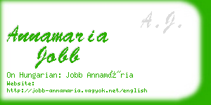 annamaria jobb business card